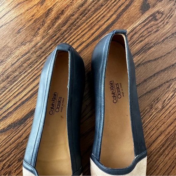 Vintage Calvin Klein Classics Cap Toe Ballet Flats Made in Spain Chanel Style - Picture 6 of 15